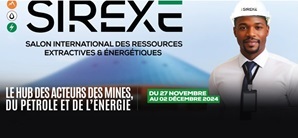 SIREXE  ( SALON INTERNATIONAL DES RESSOURCES EXTRATIVES ET ENERGETIQUES) du 27 Novembre au 02 Décembre 2024 au  Parc des Expositions d'Abidjan